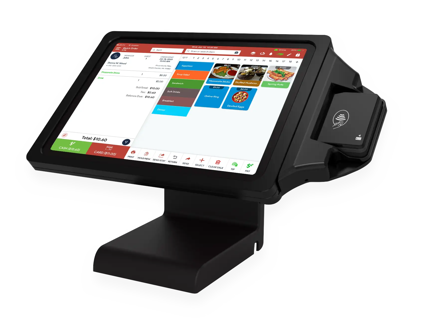 Quantic Restaurant POS payment terminal